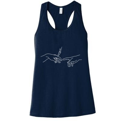 Michelangelo Creation Of Adam Hand Of God With Joint Womens Tank Top
