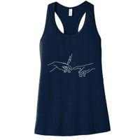Michelangelo Creation Of Adam Hand Of God With Joint Womens Tank Top