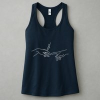 Michelangelo Creation Of Adam Hand Of God With Joint Womens Tank Top