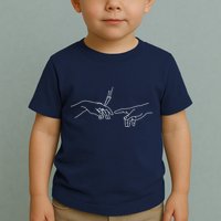 Michelangelo Creation Of Adam Hand Of God With Joint Toddler T-Shirt