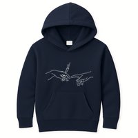 Michelangelo Creation Of Adam Hand Of God With Joint Kids Hoodie