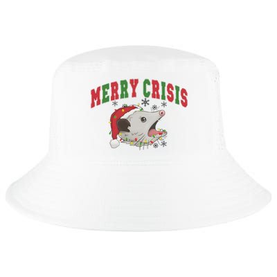 Merry Crisis Opossum Funny Christmas Cool Comfort Performance Bucket Hat