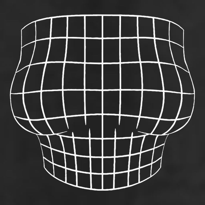Magnified Chest Optical Illusion Grid Big Boobs 7 Panel Mesh Trucker Snapback Hat