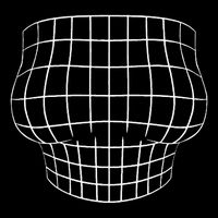 Magnified Chest Optical Illusion Grid Big Boobs Womens Tank Top