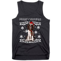 Merry Christmas Ornament English Springer Spaniel Xmas Santa Long Sleeve Tank Top