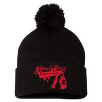 Merry Christmas One & All Stars Pom Pom 12in Knit Beanie