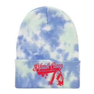 Merry Christmas One & All Stars Tie Dye 12in Knit Beanie