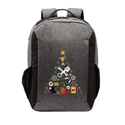 Mechanic Christmas Ornament Tree In Garage Car Mechanic Vector Backpack