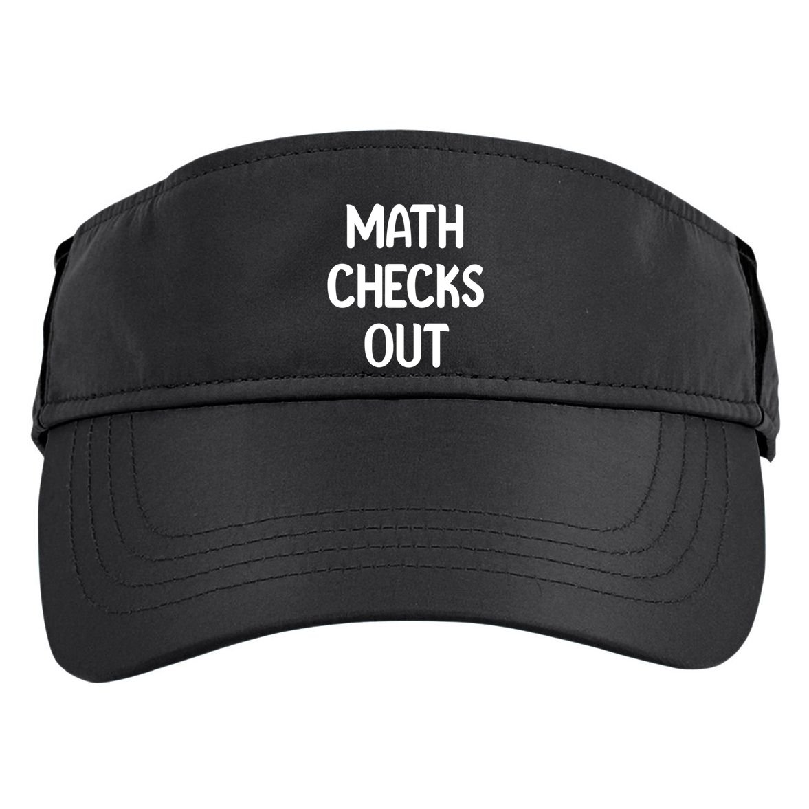 Math Checks Out Awesome Nerdy And Cases Funny Dad Jokes Cute Gift Adult Drive Performance Visor