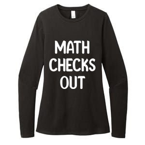 Math Checks Out Awesome Nerdy And Cases Funny Dad Jokes Cute Gift Womens CVC Long Sleeve Shirt