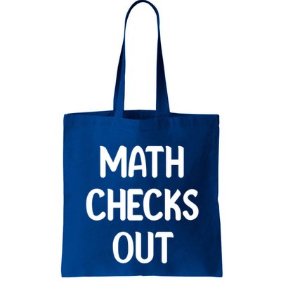 Math Checks Out Awesome Nerdy And Cases Funny Dad Jokes Cute Gift Bag