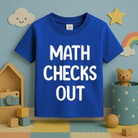 Math Checks Out Awesome Nerdy And Cases Funny Dad Jokes Cute Gift Toddler T-Shirt