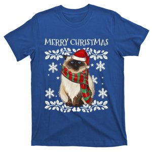 Merry Christmas Ornat Himalayan Cat Xmas Santa Gift T-Shirt