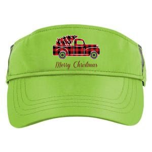 Merry Christmas Old Fashion Pick Up Truck Tree Adult Drive Performance Visor