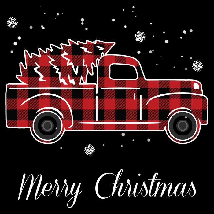 Merry Christmas Old Fashion Pick Up Truck Tree Impact Tech Backpack