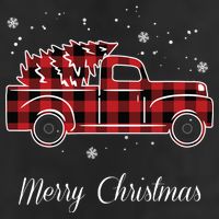 Merry Christmas Old Fashion Pick Up Truck Tree Beanie
