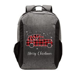 Merry Christmas Old Fashion Pick Up Truck Tree Vector Backpack