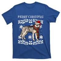 Merry Christmas Ornat Siberian Husky Xmas Santa Cute Gift T-Shirt