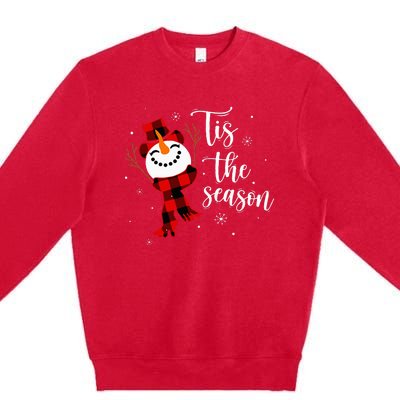 Merry Christmas Outfit Tis the Season Christmas Premium Crewneck Sweatshirt