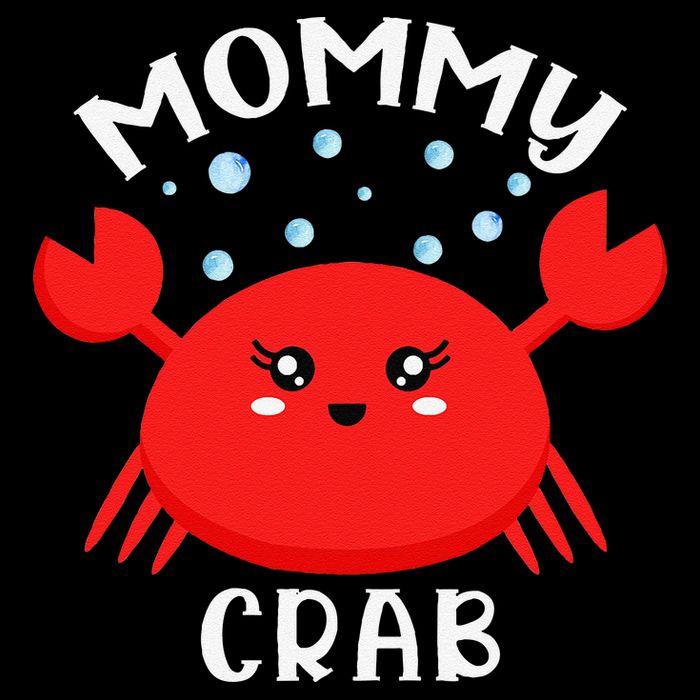 Mommy Crab Ocean Animal Crab Zodiac Funny Announcement Backpack