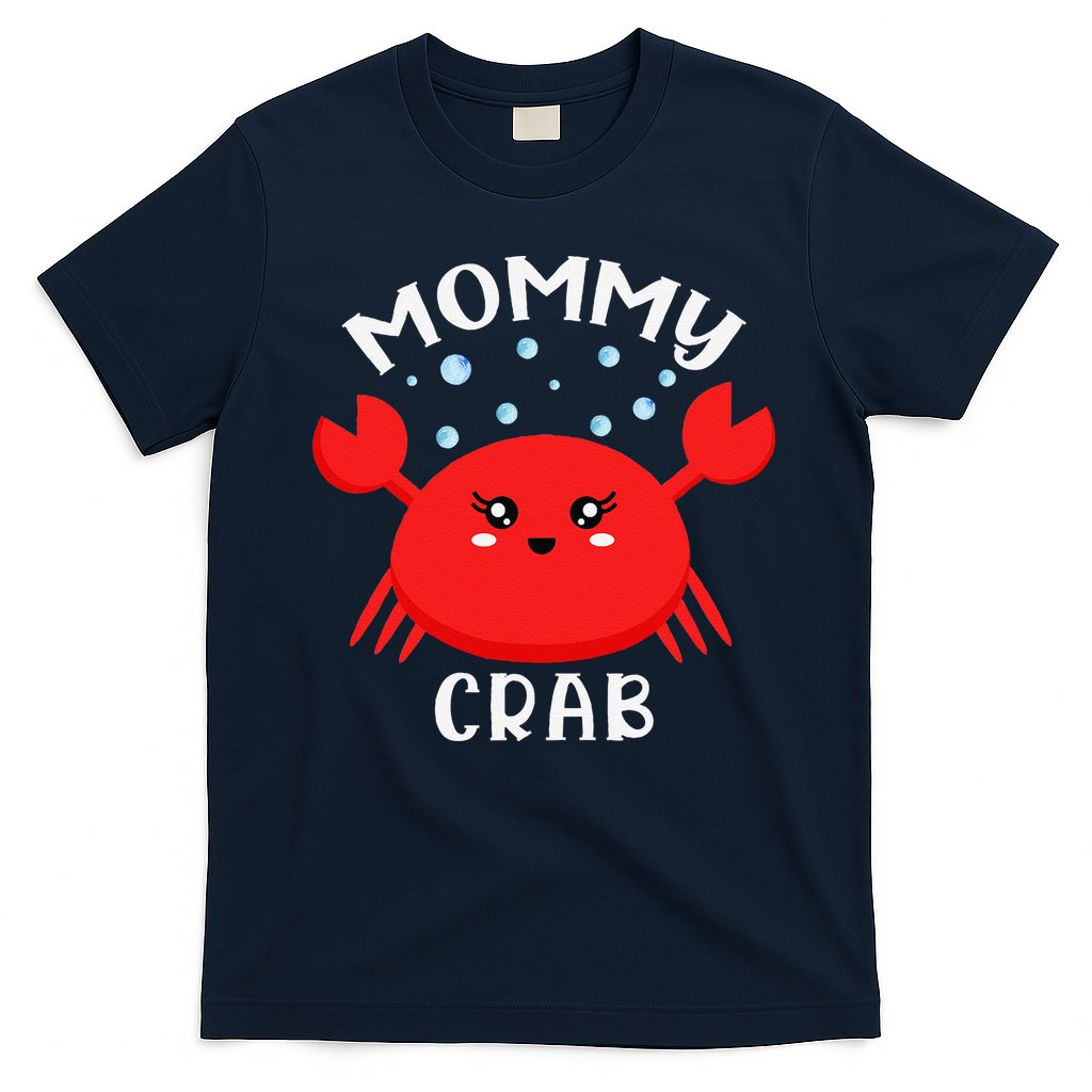 Mommy Crab Ocean Animal Crab Zodiac Funny Announcement T-Shirt