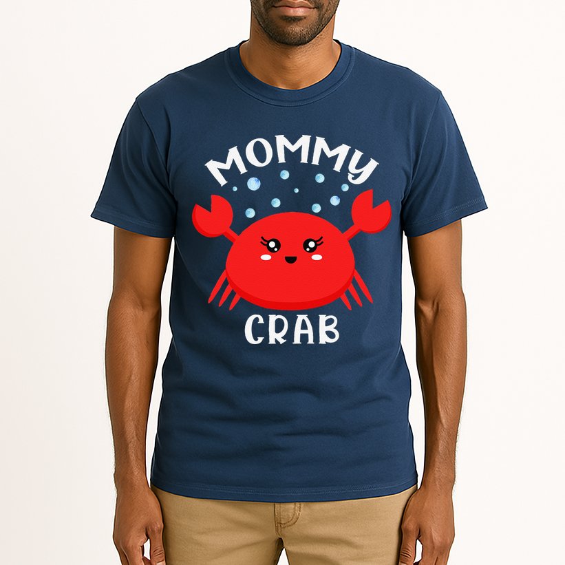 Mommy Crab Ocean Animal Crab Zodiac Funny Announcement Tall T-Shirt
