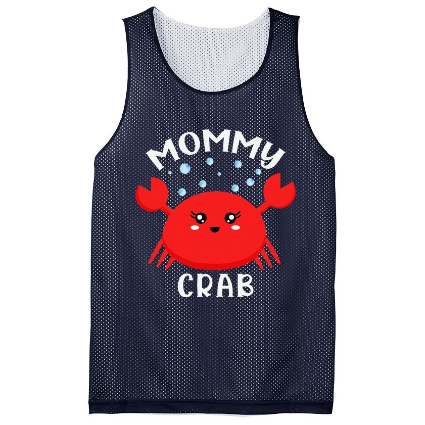 Mommy Crab Ocean Animal Crab Zodiac Funny Announcement Mesh Reversible Basketball Jersey Tank
