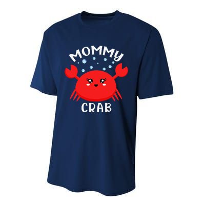 Mommy Crab Ocean Animal Crab Zodiac Funny Announcement Performance Sprint T-Shirt