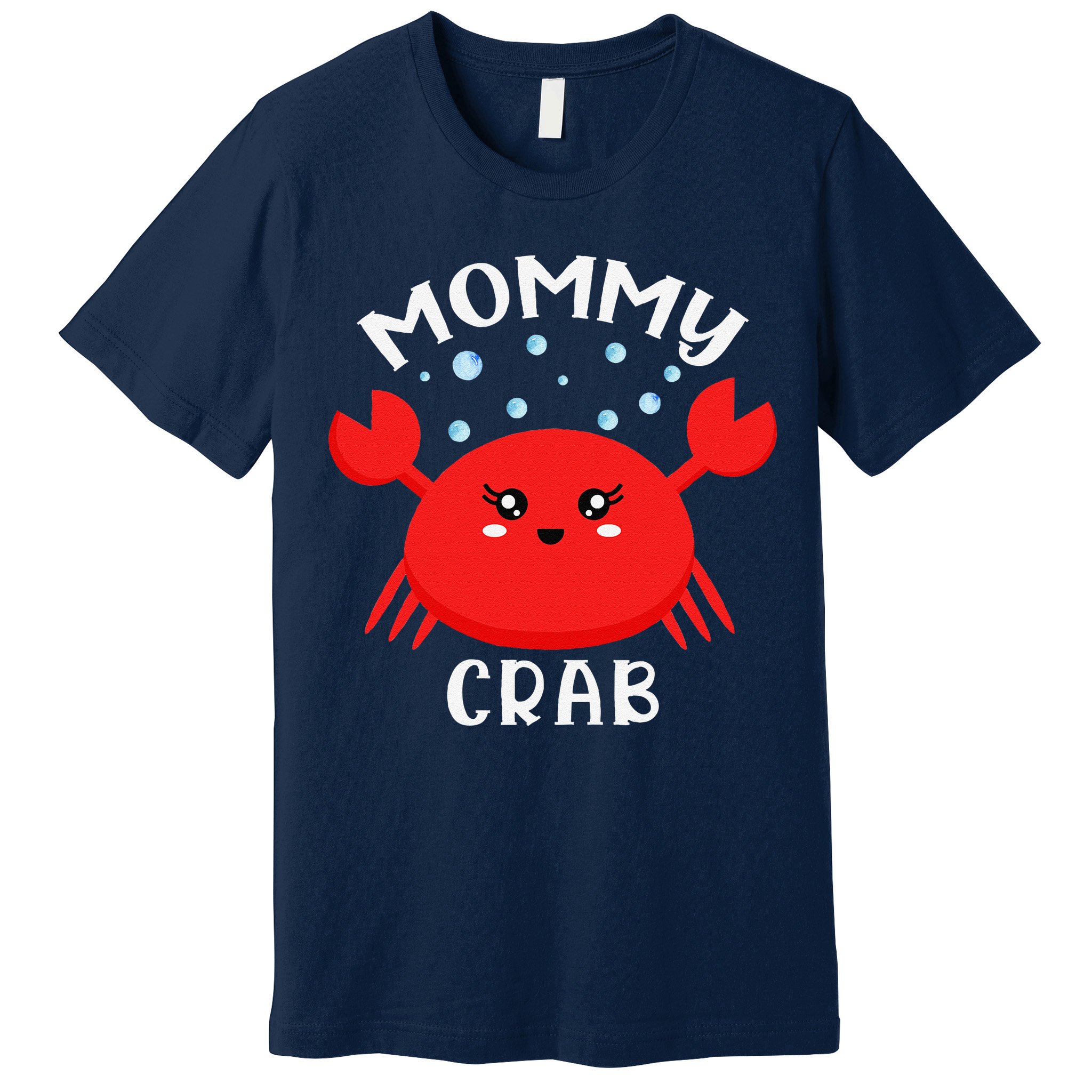 Mommy Crab Ocean Animal Crab Zodiac Funny Announcement Premium T-Shirt