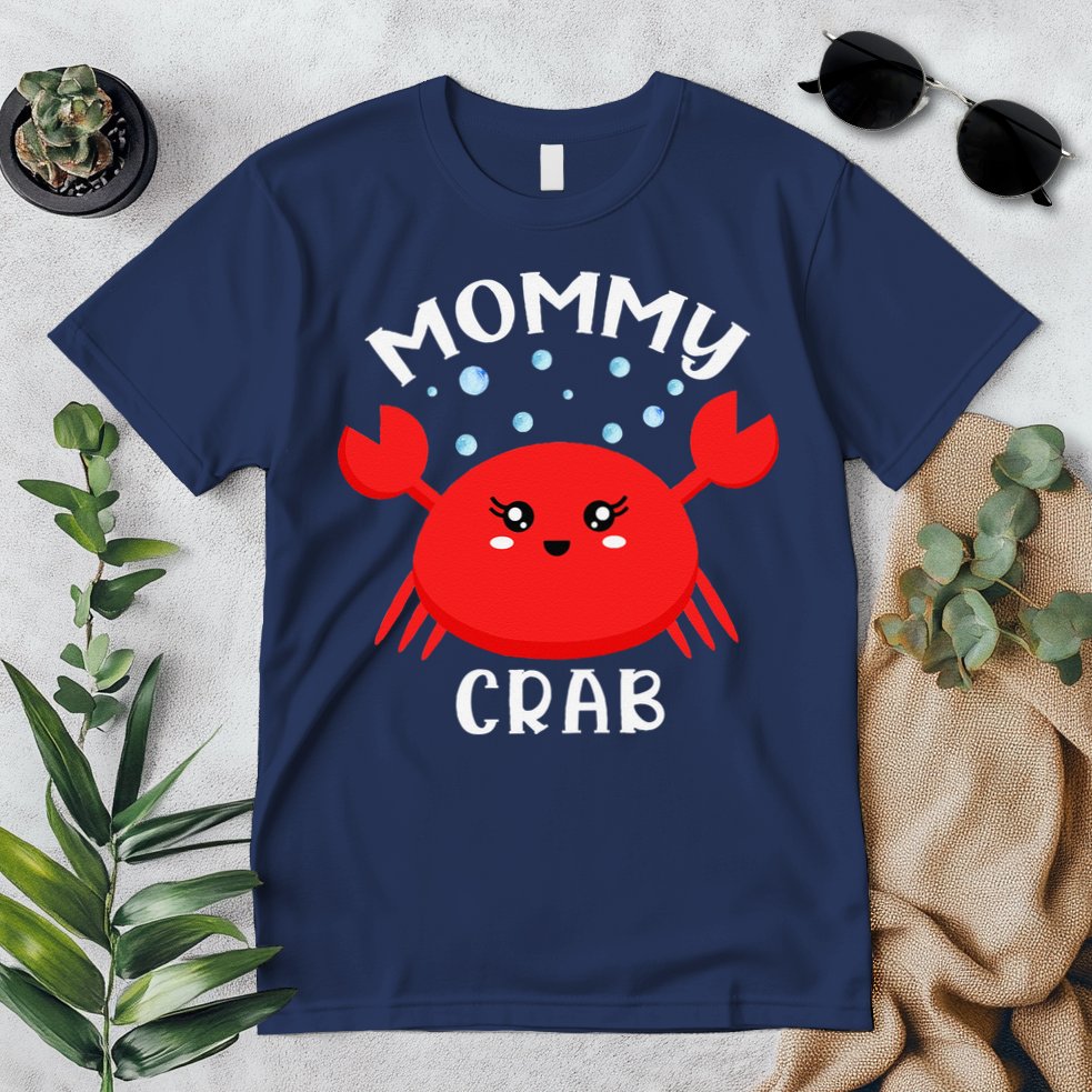 Mommy Crab Ocean Animal Crab Zodiac Funny Announcement Premium T-Shirt