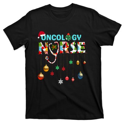 Merry Christmas Oncology Nurse Rn Oncologist Nursing Gift T-Shirt