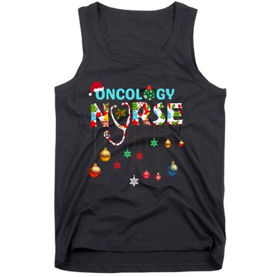 Merry Christmas Oncology Nurse Rn Oncologist Nursing Gift Tank Top