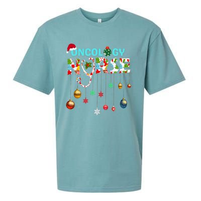 Merry Christmas Oncology Nurse Rn Oncologist Nursing Gift Sueded Cloud Jersey T-Shirt