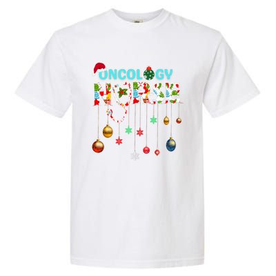 Merry Christmas Oncology Nurse Rn Oncologist Nursing Gift Garment-Dyed Heavyweight T-Shirt