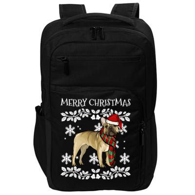 Merry Christmas Ornat French Bulldog Xmas Santa Gift Impact Tech Backpack