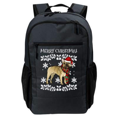 Merry Christmas Ornat French Bulldog Xmas Santa Gift Daily Commute Backpack