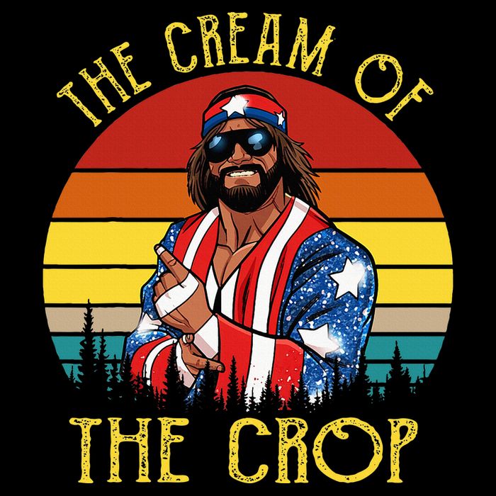 Machothe Cream Of The Crop Wrestling Sustainable Bucket Hat