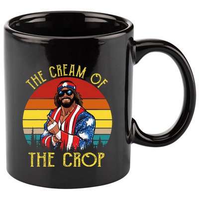 Machothe Cream Of The Crop Wrestling 11oz C Handle Ceramic Mug