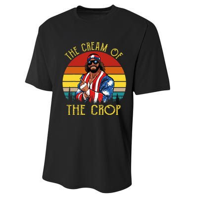 Machothe Cream Of The Crop Wrestling Performance Sprint T-Shirt