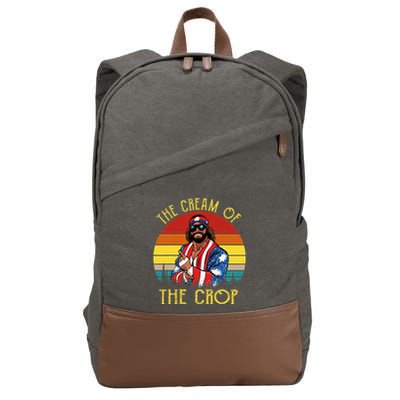 Machothe Cream Of The Crop Wrestling Cotton Canvas Backpack