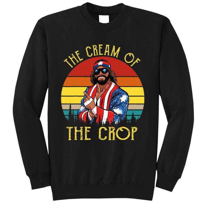 MachoThe Cream Of The Crop Wrestling Funny Retro Vintage Sweatshirt