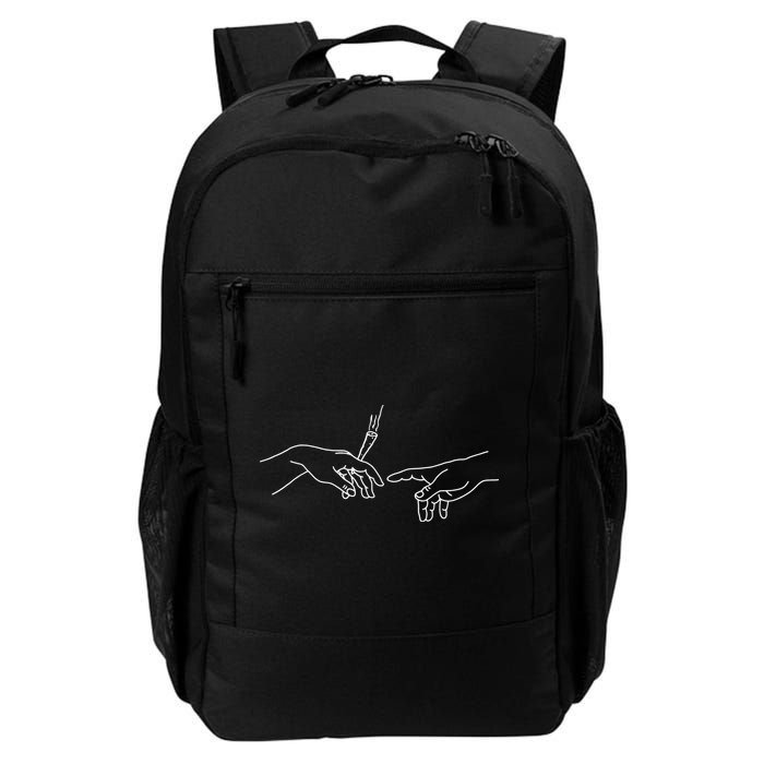 Michelangelo Creation Of Adam Hand Of God With Joint Backpack