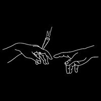 Michelangelo Creation Of Adam Hand Of God With Joint 16 in Basic Backpack