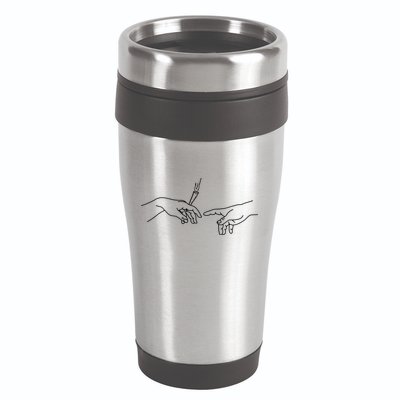 Michelangelo Creation Of Adam Hand Of God With Joint 16oz Travel Tumbler