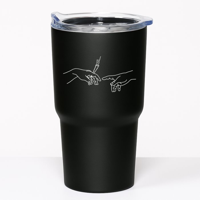 Michelangelo Creation Of Adam Hand Of God With Joint Tumbler