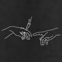 Michelangelo Creation Of Adam Hand Of God With Joint 25L Jumbo Tote
