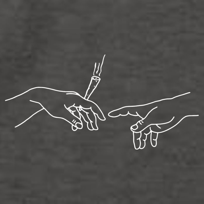 Michelangelo Creation Of Adam Hand Of God With Joint Vector Backpack
