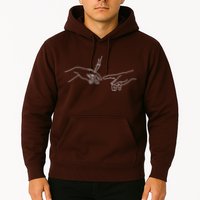 Michelangelo Creation Of Adam Hand Of God With Joint Hoodie