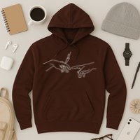 Michelangelo Creation Of Adam Hand Of God With Joint Hoodie