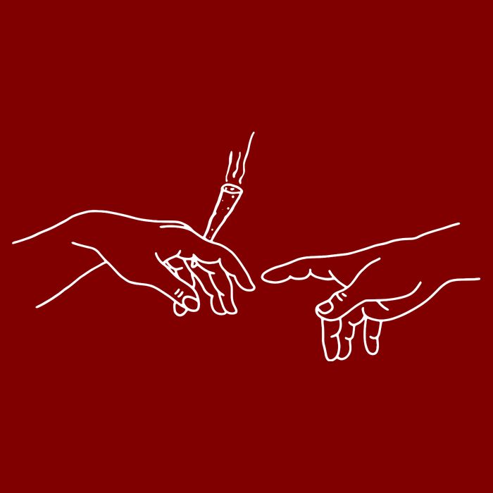 Michelangelo Creation Of Adam Hand Of God With Joint Trucker Hat